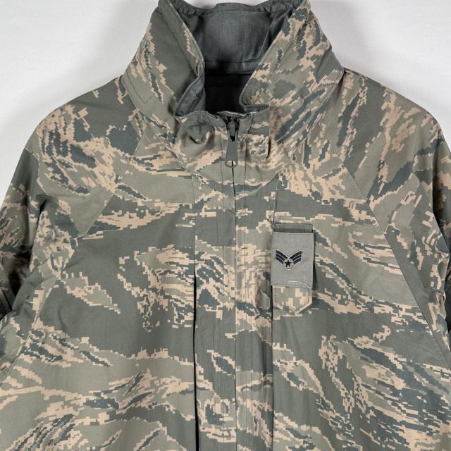USA古着 ミリタリージャケット ECWCS GORE-TEX タイガーカモ ゴアテックスパーカー 米軍 デジカモ カモフラ 迷彩 medium long グレー_1