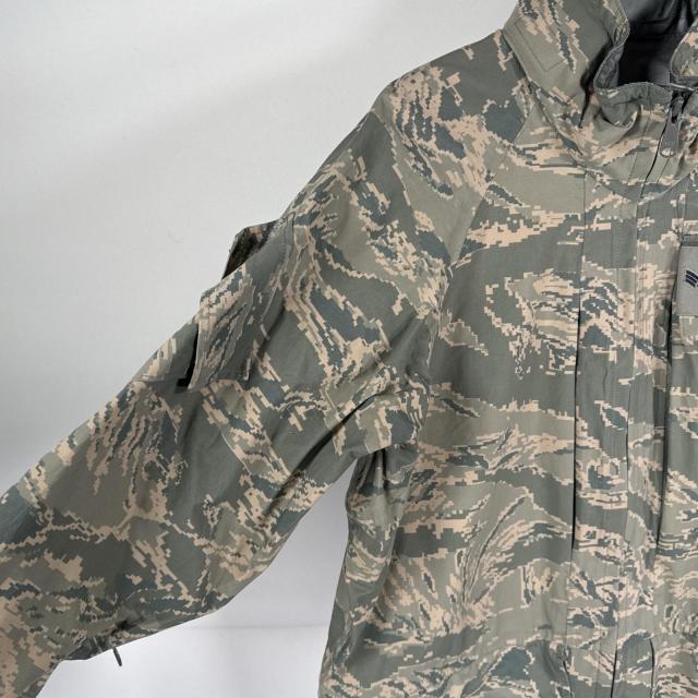 USA古着 ミリタリージャケット ECWCS GORE-TEX タイガーカモ ゴアテックスパーカー 米軍 デジカモ カモフラ 迷彩 medium long グレー_4