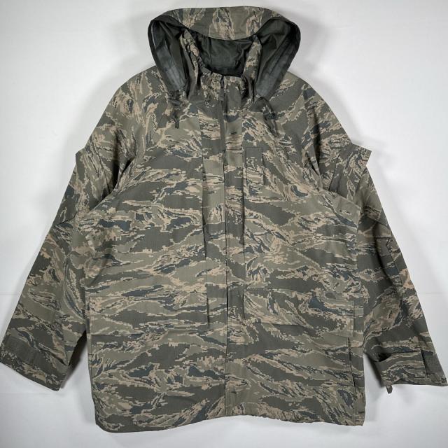 古着 ミリタリージャケット ECWCS GORE-TEX タイガーカモ ゴアテックスパーカー デジカモ 米軍 迷彩 large regular  グレー メンズ