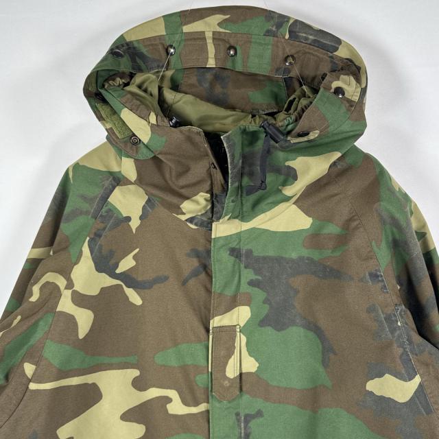 USA古着 90s/90年代 ヴィンテージ ミリタリージャケット ECWCS GORE-TEX ウッドランドカモ ゴアテックスパーカー 米軍 実物 medium long_1