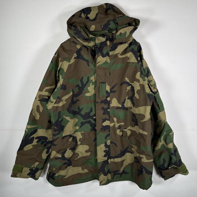 古着 ミリタリージャケット ECWCS GORE-TEX ウッドランドカモ ゴアテックスパーカー 米軍 実物 迷彩  カモフラ large regular