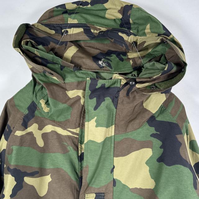 古着 ミリタリージャケット ECWCS GORE-TEX ウッドランド ゴアテックスパーカー 米軍 実物 大きいサイズ 迷彩 カモフラ XL long_1