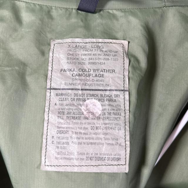 古着 ミリタリージャケット ECWCS GORE-TEX ウッドランド ゴアテックスパーカー 米軍 実物 大きいサイズ 迷彩 カモフラ XL long_5