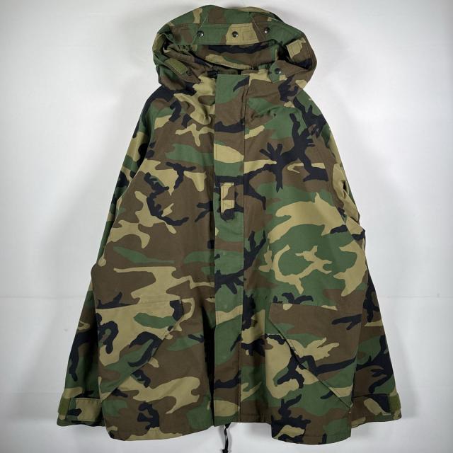 USA古着 90s/90年代 ヴィンテージ ミリタリージャケット ECWCS GORE-TEX ウッドランドカモ ゴアテックスパーカー 米軍 実物 Xlarge long