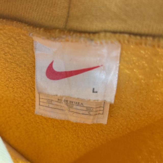 古着 90s/90年代 ナイキ NIKE USA製 パーカー ワンポイントロゴ刺繍  