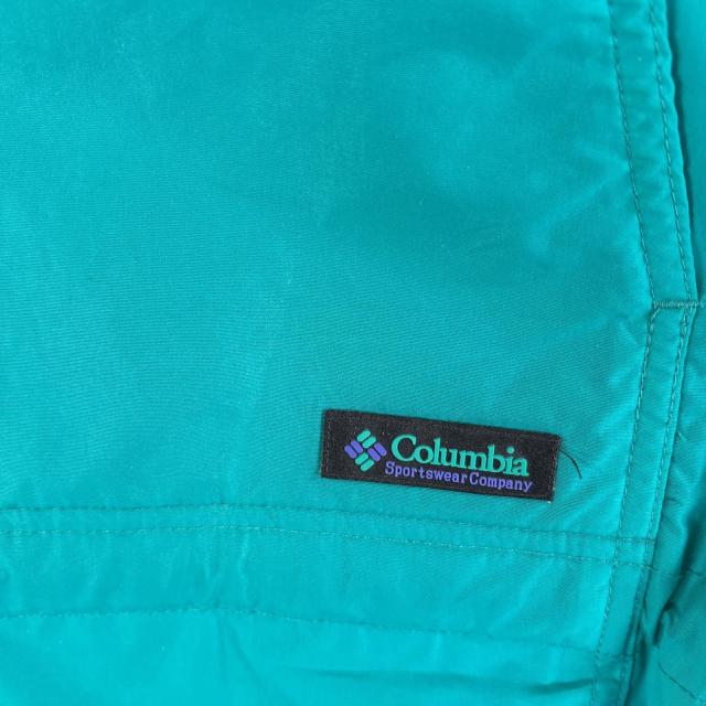 古着 90s/90年代 コロンビア Columbia ナイロンジャケット ハーフジップ アウトドア アノラックパーカー L グリーン系 メンズ_2