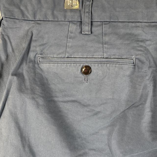 古着 ポロ・ラルフローレン POLO RALPH LAUREN ショートパンツ チノパン ポロチノ 大きいサイズ ワンポイントロゴ w42  ブルー系 メンズ