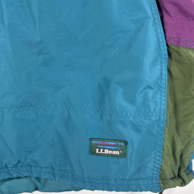 古着 70s〜80s/70年代〜80年代 ヴィンテージ エルエルビーン L.L.Bean アノラックパーカー チロリアン  ブルー系 マルチカラー メンズ
