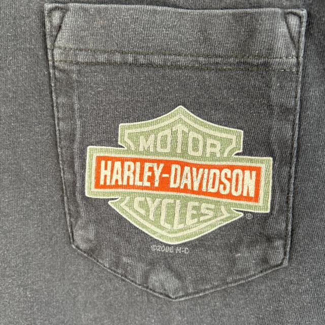 古着 ハーレーダビッドソン HARLEY DAVIDSON 長袖Tシャツ 両面 ラバー