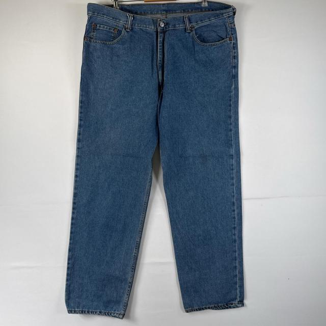 W42 L32 Welche Größe Ist Das Herren 古着 リーバイス Levis デニムパンツ 550 ジーパン テーパード 大きいサイズ ジップフライ ビッグサイズ w42 L32 ブルー