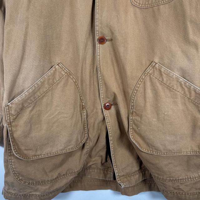 古着 90s/90年代 エルエルビーン L.L.Bean コート ハンティングジャケット ダック地 ライナー付き カバーオール 2XL  ブラウン メンズ