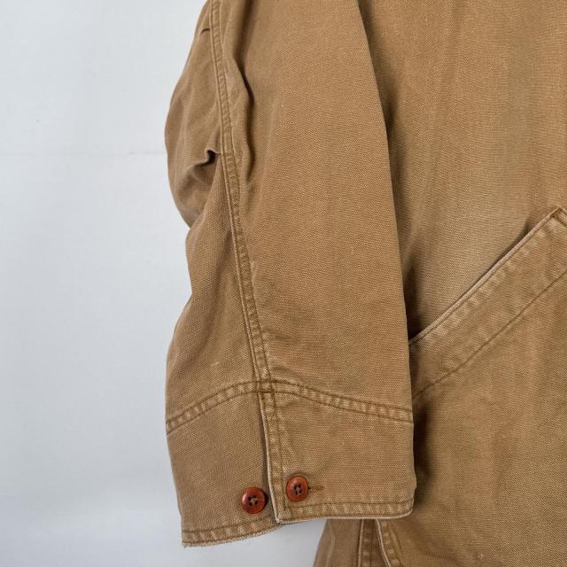 古着 90s/90年代 エルエルビーン L.L.Bean コート ハンティングジャケット ダック地 ライナー付き カバーオール 2XL  ブラウン メンズ