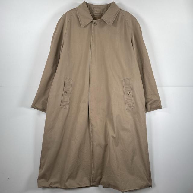古着 バーバリー BURBERRY 長袖 ステンカラーコート イギリス製 裏地 ライナー付き ノバチェック ロング ジャケット  ベージュ メンズ