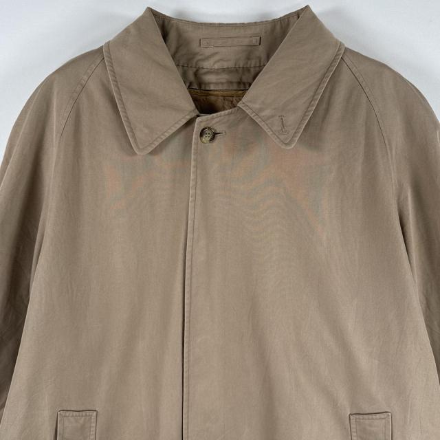 古着 バーバリー BURBERRY 長袖 ステンカラーコート イギリス製 裏地 ライナー付き ノバチェック ロング ジャケット ベージュ メンズ_1