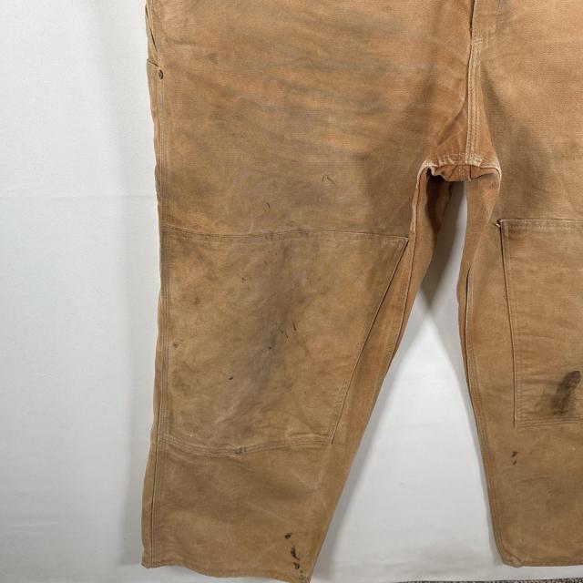 古着 カーハート Carhartt USA製 オーバーオール ダック ワンポイント