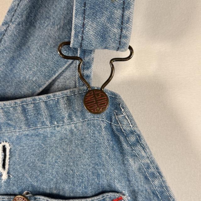 古着 ラウンドハウス ROUND HOUSE USA製 オーバーオール デニム ワーク