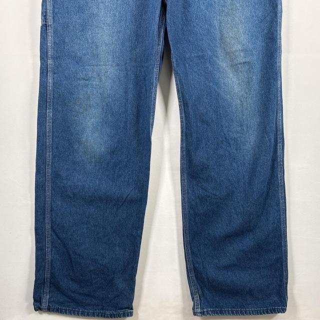 古着 カーハート Carhartt オーバーオール デニム ワーク ワンポイント