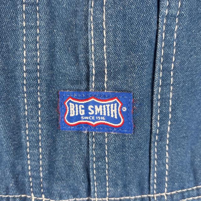 古着 ビッグスミス Big Smith オーバーオール デニム デッドストック タグ付き ワーク ペインター 大きいサイズ w40 L30 ブルー系 メンズ