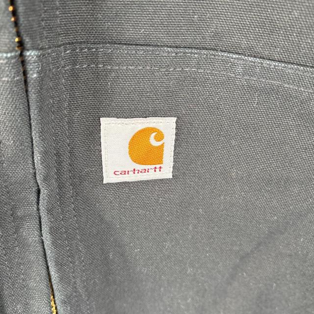 古着 カーハート Carhartt USA製 ダック ワークジャケット アクティブジャケット ワンポイントロゴ 大きいサイズ XXXL  ブラック メンズ_3