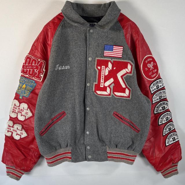 MECA 90s USA製スタジャン ヴィンテージ古着90s Meca sports メカ スタジャン USA製