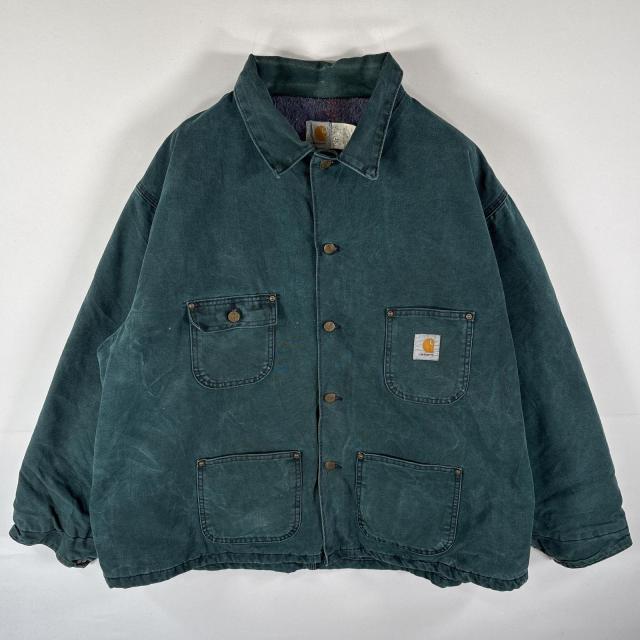 古着 90s/90年代 カーハート Carhartt USA製 カバーオールジャケット