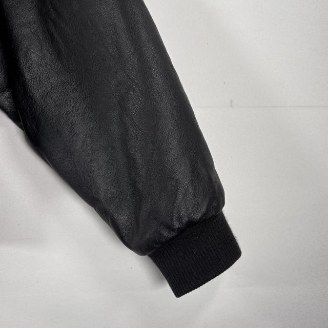 古着 スタジャン ウールレザー アワードジャケット ワンポイント刺繍