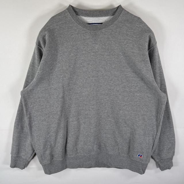 90s Russell 無地スウェットトレーナー 前Vガゼット 古着 ラッセル