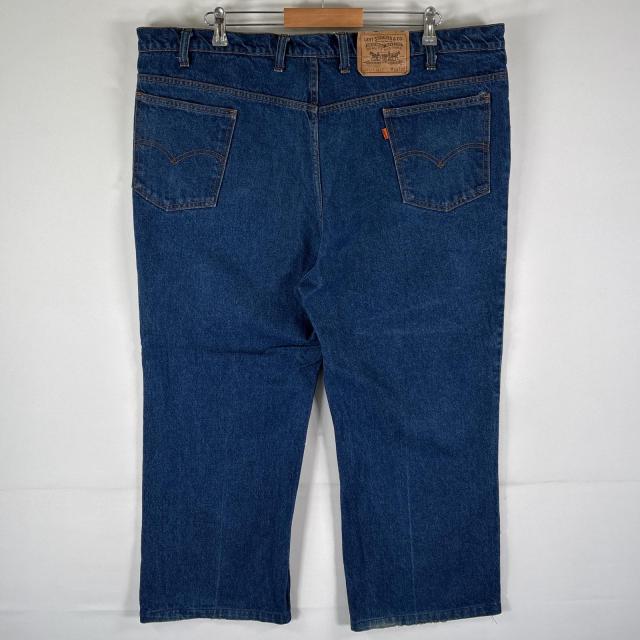 古着 リーバイス Levis USA製 デニムパンツ 20517-0217 517 ブーツカット オレンジタブ ボタン裏「206」 w46 L32 ブルー メンズ_5