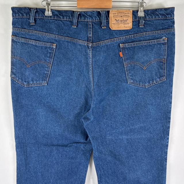古着 リーバイス Levis USA製 デニムパンツ 20517-0217 517 ブーツカット オレンジタブ ボタン裏「206」 w46 L32 ブルー メンズ_6