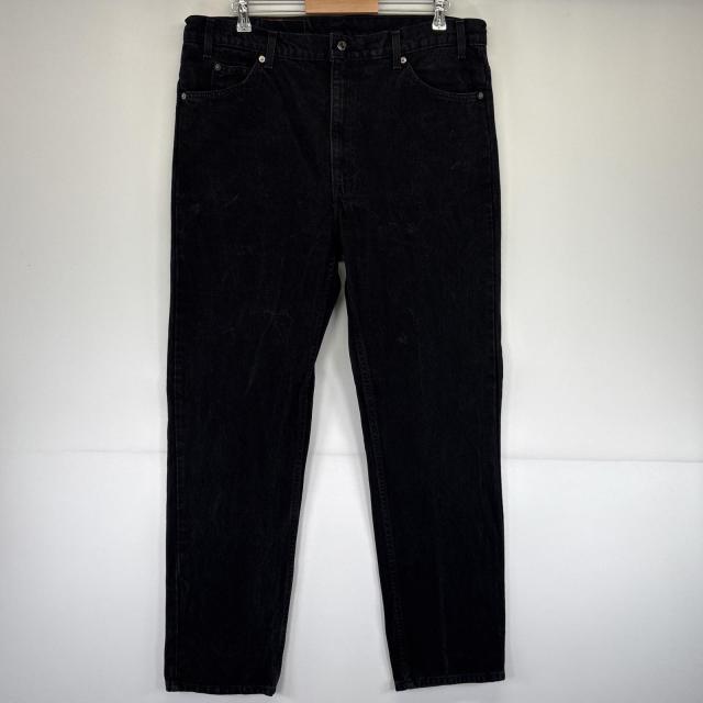 古着 90s/90年代 リーバイス Levis USA製 デニムパンツ 505 ストレート 大きいサイズ ジップフライ w40 L32  ブラック メンズ
