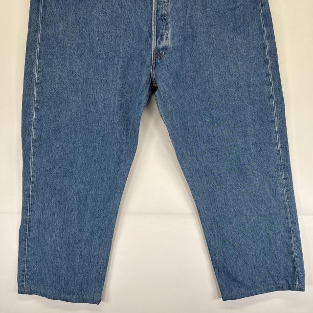 古着 リーバイス Levis USA製 デニムパンツ 501 ストレート 5ポケット ジーンズ ジーパン 大きいサイズ ボタンフライ w42 L36 ブルー_2