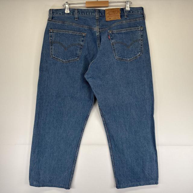 古着 リーバイス Levis USA製 デニムパンツ 501 ストレート 5ポケット ジーンズ ジーパン 大きいサイズ ボタンフライ w42 L36 ブルー_5