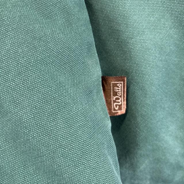古着 ウォールズ walls USA製 ワークジャケット ダック フルジップ 襟コーデュロイ 中綿 大きいサイズ 2XL  グリーン メンズ