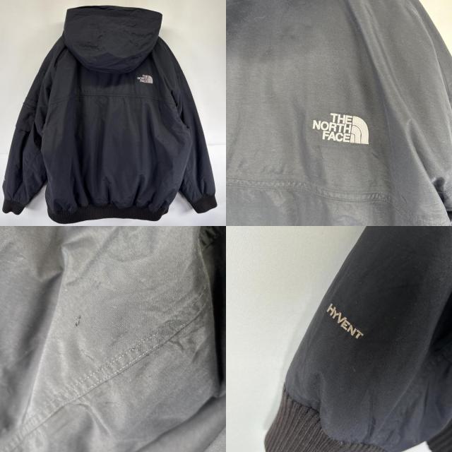 古着 ザ・ノースフェイス THE NORTH FACE ダウンジャケット Hy VENTハイベント ナイロンジャケット パーカー アウトドア XXL  ブラック 古着 ザ・ノースフェイス THE NORTH FACE ダウンジャケット Hy VENTハ