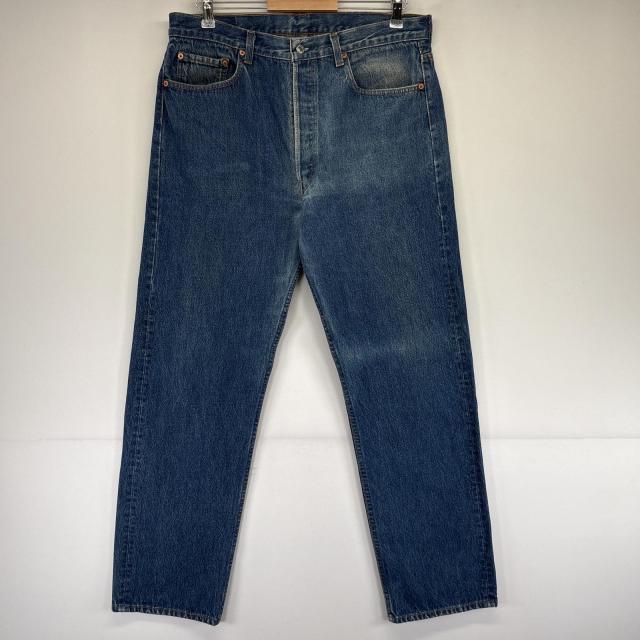 古着 80s/80年代 ヴィンテージ リーバイス Levis USA製 デニムパンツ 501xx ボタンフライ ストレート ジーンズ  w36 L32  ブルー メンズ