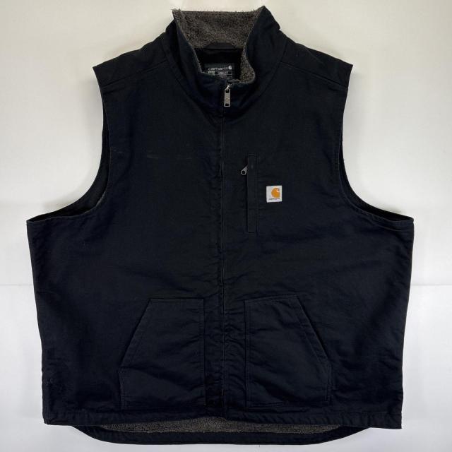 古着 カーハート Carhartt ベスト ワーク 裏ボア ワンポイント