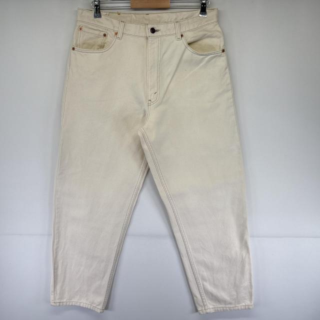 古着 90s/90年代 リーバイス Levis USA製 デニムパンツ 550 テーパード ジーパン ジーンズ 色落ち w36 L34  ホワイト系 メンズ