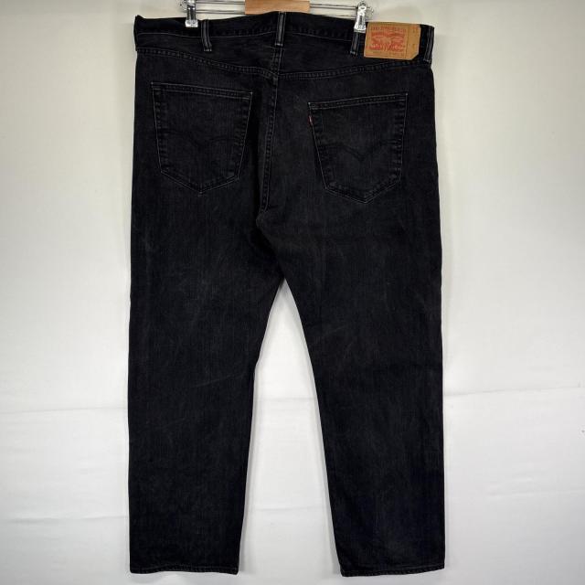 古着 リーバイス Levis デニムパンツ 501 ストレート 大きいサイズ ジーンズ ジーパン 5ポケット 長ズボン w44 L32  ブラック メンズ