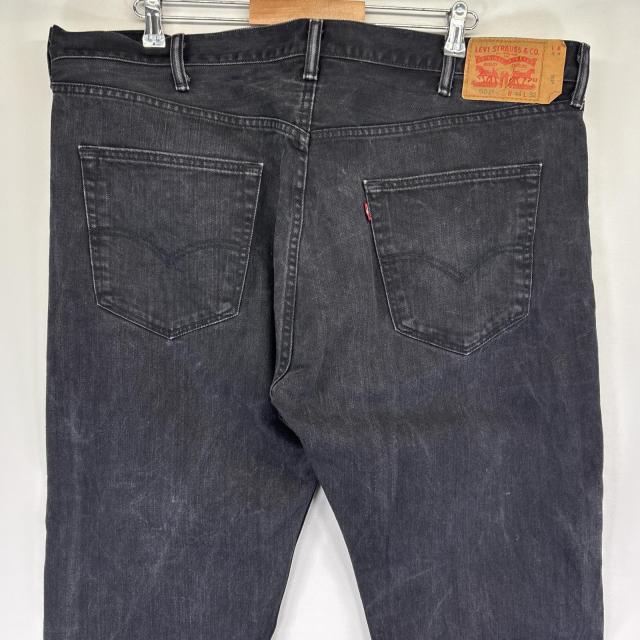古着 リーバイス Levis デニムパンツ 501 ストレート 大きいサイズ ジーンズ ジーパン 5ポケット 長ズボン w44 L32  ブラック メンズ