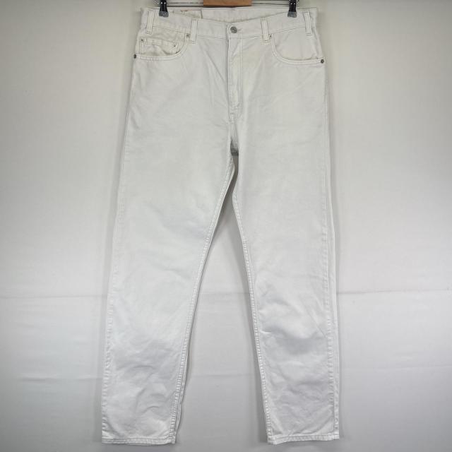 古着 リーバイス Levis USA製 デニムパンツ 505 ストレート ジーンズ ジーパン 5ポケット 長ズボン w36 L34  ホワイト メンズ