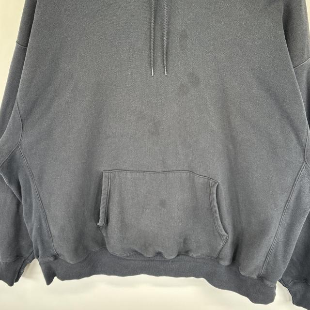 古着 チャンピオン Champion パーカー プレミアムリバースウィーブ 目無し スウェット フーディ 大きいサイズ XXXXL  ブラック メンズ_2