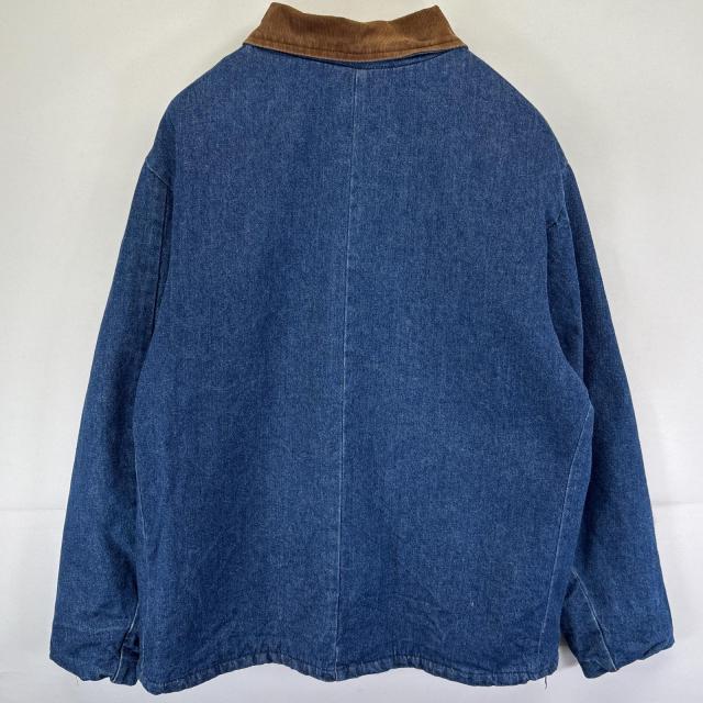 古着 70s/70年代 ヴィンテージ キー key USA製 カバーオール デニム ブランケットライナー 大きいサイズ ワーク 44 REGULAR ブルー