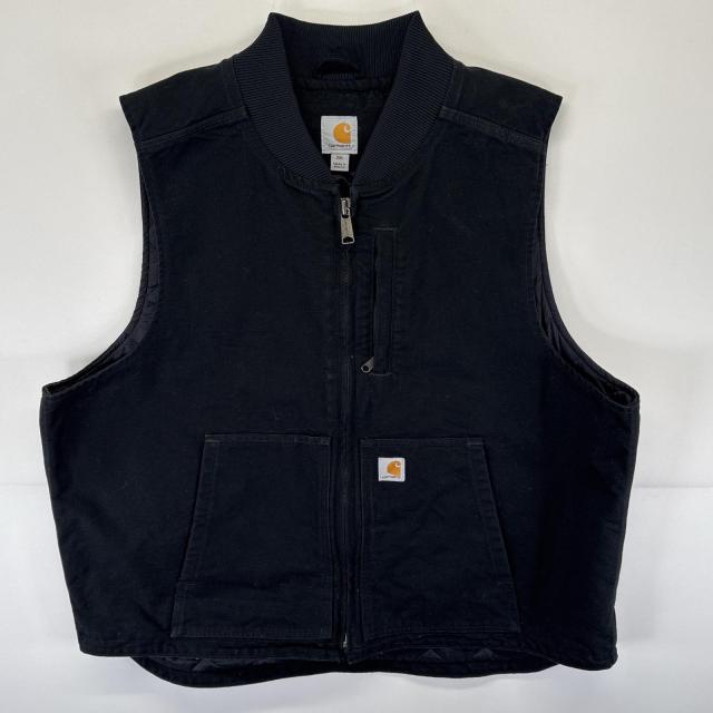 CARHARTT カーハート ダック地 中綿 ベスト Sandstone Vest Made in USA ネイビー 系 サイズ M Carhartt（カーハート）の「Carhartt⁄カーハート Relaxed Fit Firm