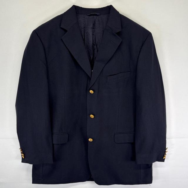 古着 ブルックスブラザーズ Brooks Brothers テーラードジャケット ブレザー スーツ 金ボタン 346 43R  ネイビー メンズ