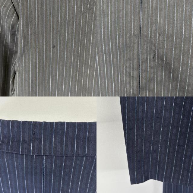 古着 ジバンシー Givenchy テーラードジャケット ストライプ スーツ 胸 