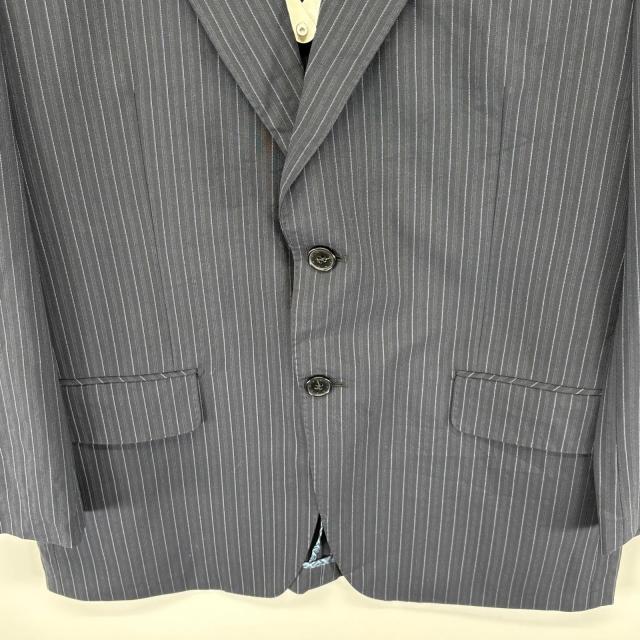 古着 ジバンシー Givenchy テーラードジャケット ストライプ スーツ 胸 