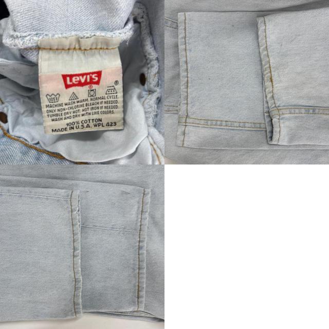 古着 90s/90年代 リーバイス Levis USA製 デニムパンツ アイスブルー