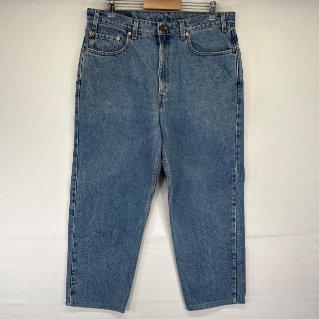 古着 90s/90年代 リーバイス Levis USA製 デニムパンツ 550 テーパード バギー ジーンズ ジーパン 大きいサイズ w38 L30  ブルー