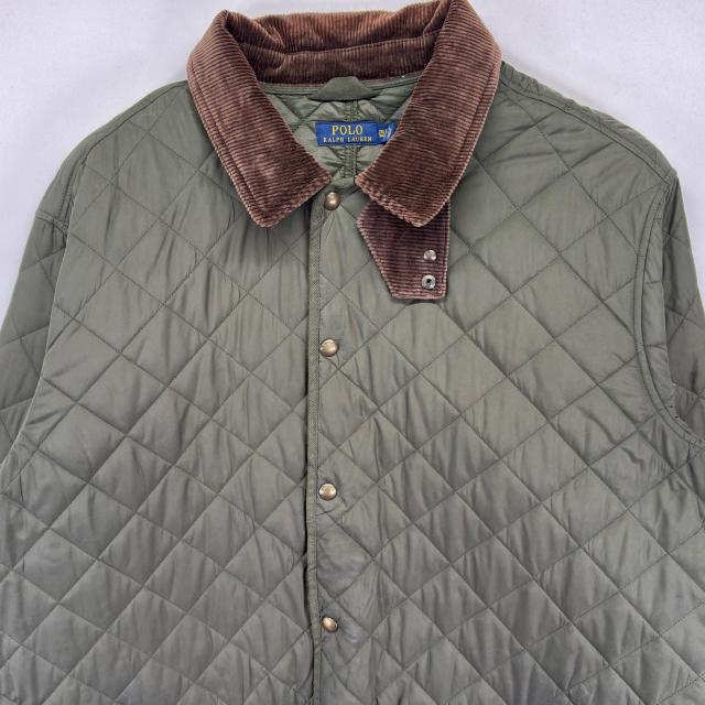 古着 ポロ・ラルフローレン POLO RALPH LAUREN カバーオール 大きいサイズ キルティングジャケット ハンティングジャケット 2XLTALL_1