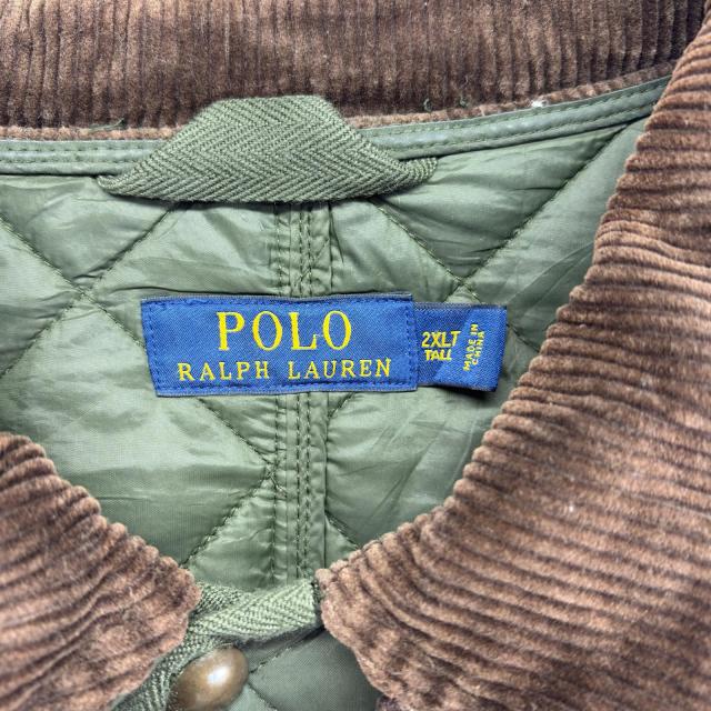 古着 ポロ・ラルフローレン POLO RALPH LAUREN カバーオール 大きいサイズ キルティングジャケット ハンティングジャケット 2XLTALL_5